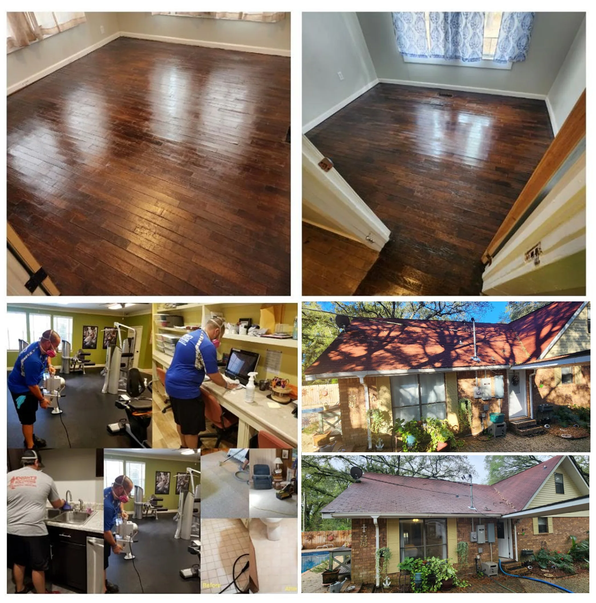 Knight’s Coastal Cleaning team performing professional interior and exterior cleaning services in Mobile, AL and the Mississippi Gulf Coast.